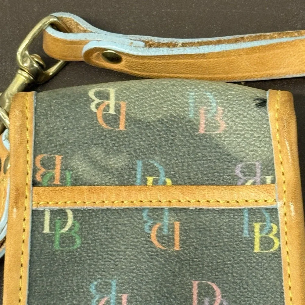 Vintage Y2K Dooney And Bourke Monogram Wristlet Charm READ***